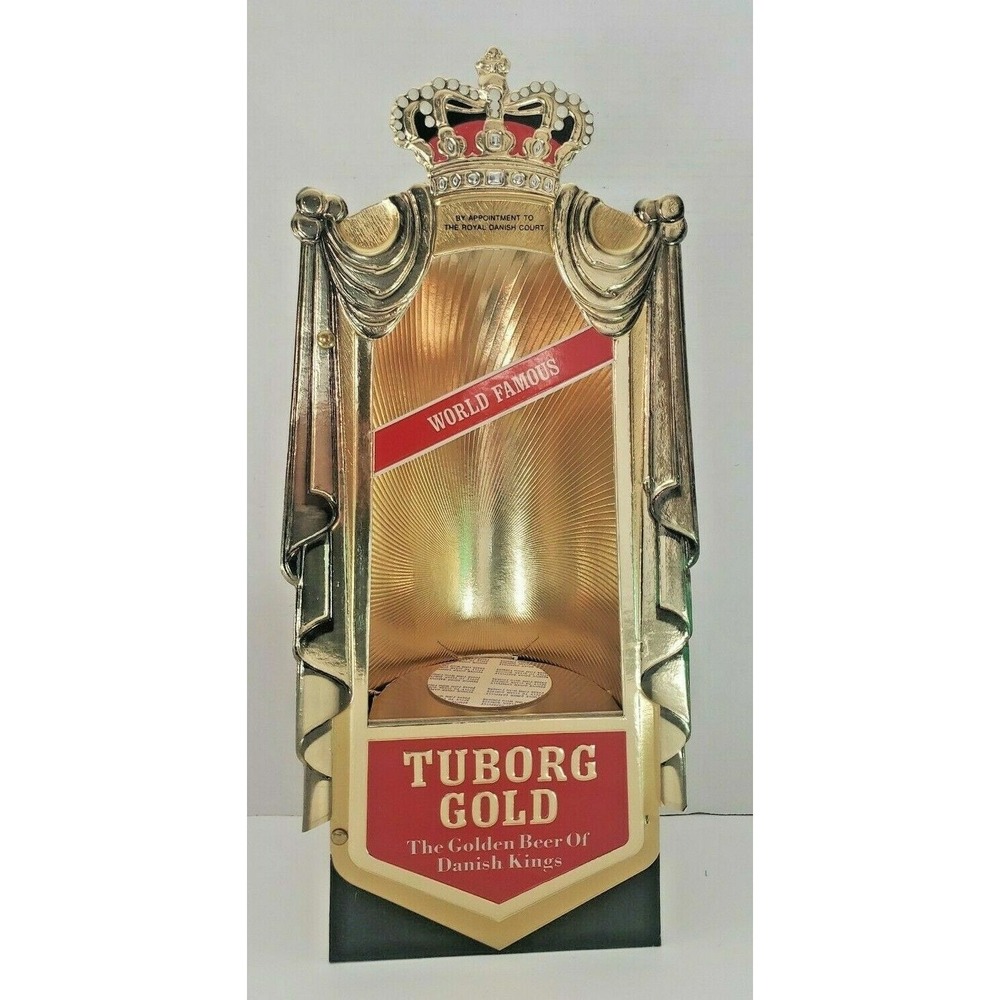 Vintage Tuborg Gold‎ beer, Pub Decor, Bar sign, Beer Signs, Man Cave WS6A